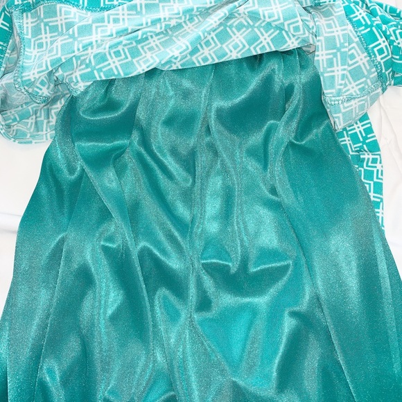le chateau White & Aqua dress - Small - Picture 7 of 7